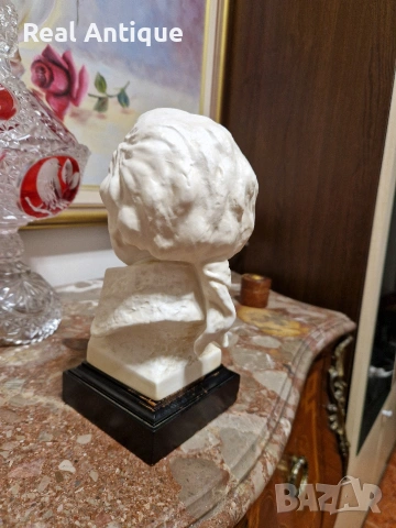 Уникален голям антикварен немски порцеланов бюст на Моцарт- Goebel , снимка 8 - Антикварни и старинни предмети - 54825581