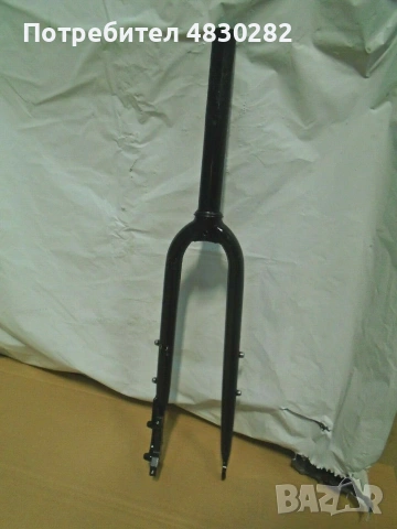 Вилка  Disk-Tange Cromo Steel fork black 1-1.1/8" ), снимка 3 - Части за велосипеди - 55138458