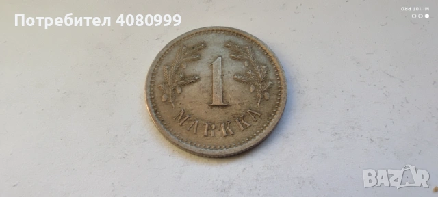 Финландия 1 марка 1921, снимка 3 - Нумизматика и бонистика - 54382115