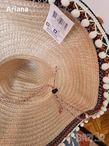 Нова сламена шапка " Sombrero", снимка 4 - Шапки - 55499631