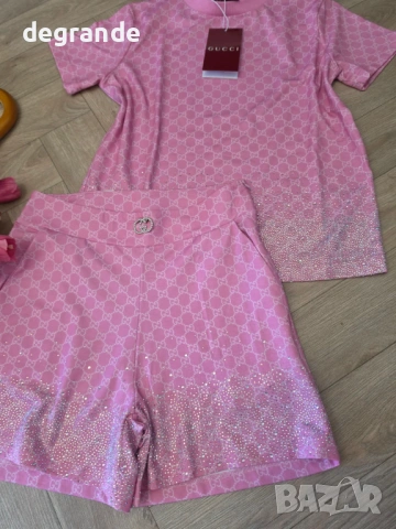 👚Дамски Комплект 🎀 Gucci 🎀 с блестящи камъчета, снимка 3 - Комплекти - 54924698