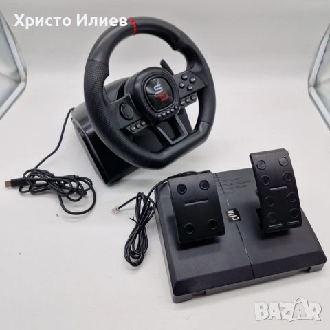 Състезателен волан с педали Subsonic Superdrive SV650, снимка 9 - Аксесоари - 54786274