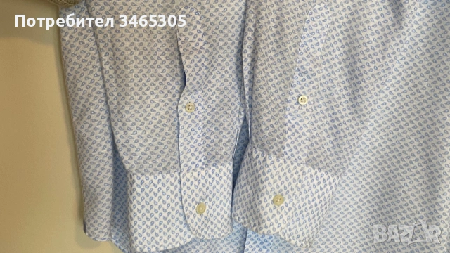 Massimo Dutti ленена мъжка риза L, снимка 3 - Ризи - 54663061