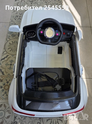  Акумулаторна кола Ленд Ровър Дискавъри 12V бяла, снимка 3 - Детски велосипеди, триколки и коли - 53956725