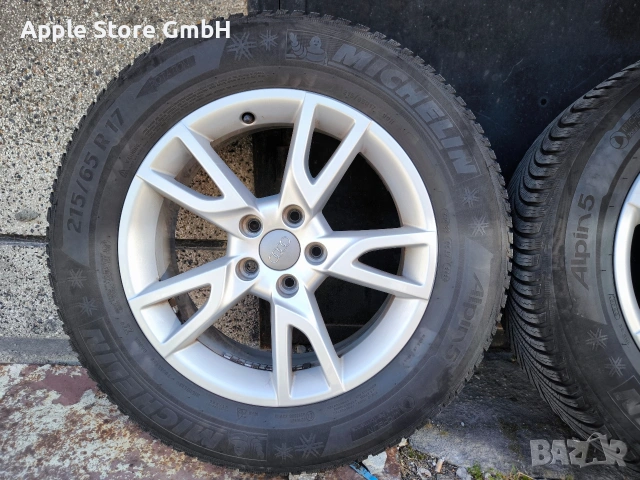 Оригинални джанти + Зимни гуми (215/65/17)(DOT2323)(6mm), снимка 2 - Гуми и джанти - 54172068