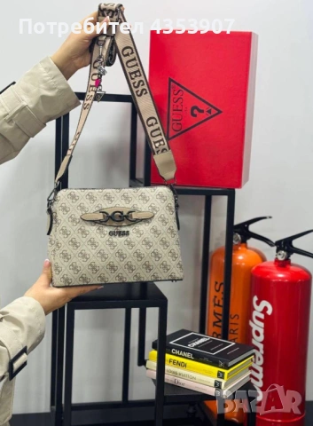  Guess дамска чанта, снимка 7 - Чанти - 53984340