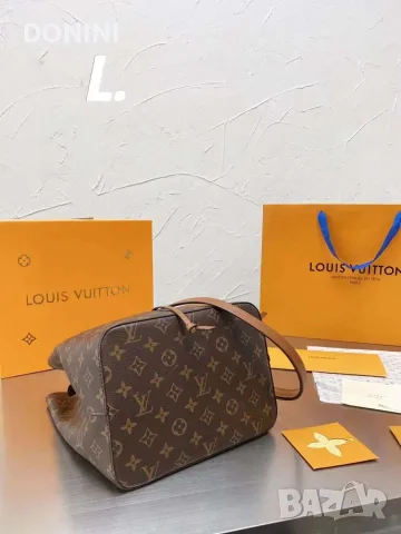 Дамска чанта Louis Vuitton NeoNoe, кожа, снимка 7 - Чанти - 55465596