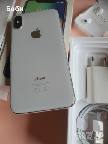 Apple iPhone X 64gb, като нови, 100% батерия, снимка 8 - Apple iPhone - 54802111