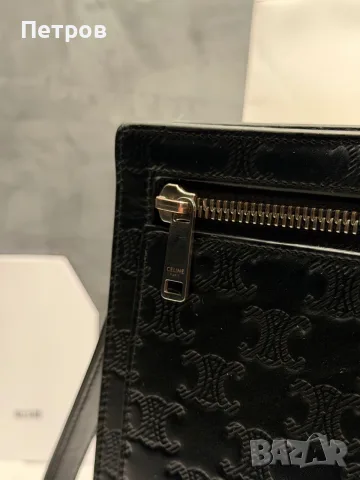 100% Оригинален Celine Clutch Bag – като нов, Monogram, снимка 10 - Чанти - 55444790