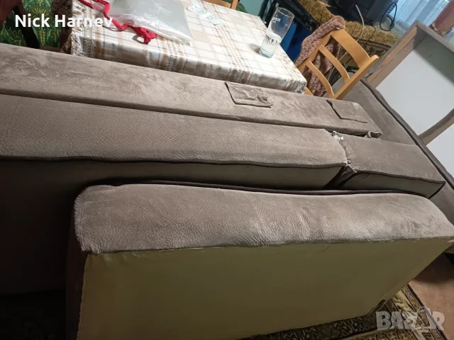 Диван с лежанка, снимка 2 - Дивани и мека мебел - 55304090