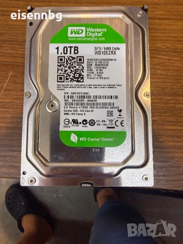Твърд  диск WD 10EZRX GP 1TB, SATA / 64MB Cache