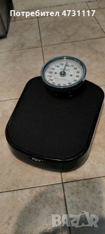 Кантар, механичен, черен, 160 кг, безопасен дизайн, без батерии!, снимка 2 - Електронни везни - 53978152