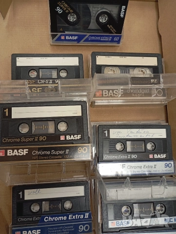 Лот от 14 аудио касети BASF хромни ленти, снимка 2 - Аудио касети - 53981522