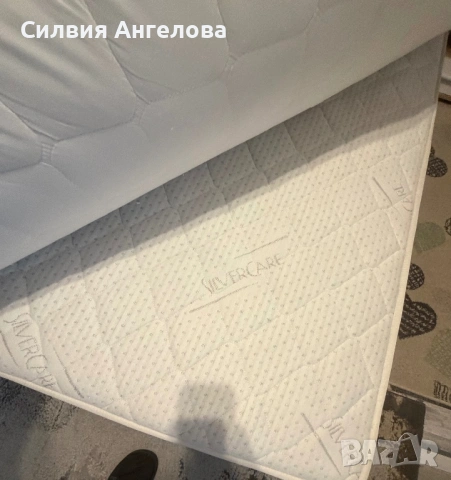 Спалня- с бяла кожа и бял гланц -140/200 с нов матрак TED silver care + подарък топ матрак, снимка 6 - Спални и легла - 54170107