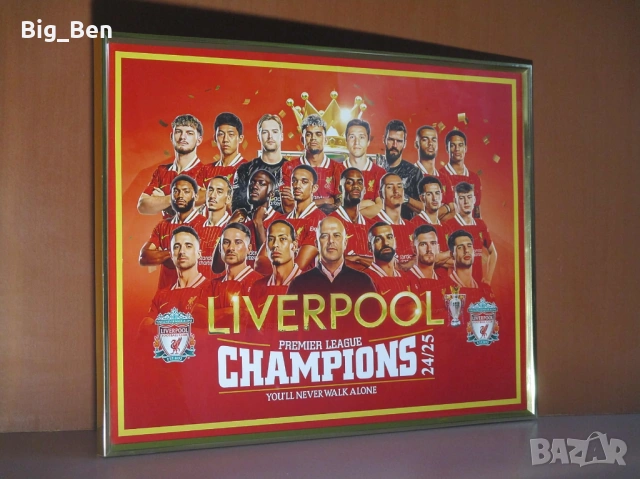 Картини Liverpool - Premier League Champions 2020/2025, снимка 8 - Футбол - 54371006