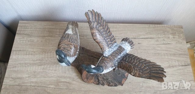 Дървена фигура на патици, снимка 5 - Антикварни и старинни предмети - 54216934