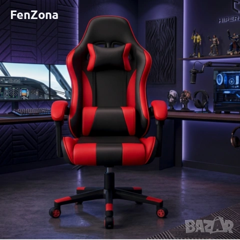 Геймърски стол ергономичен, регулируем,офис стол,различни цветове, снимка 3 - Столове - 54206273