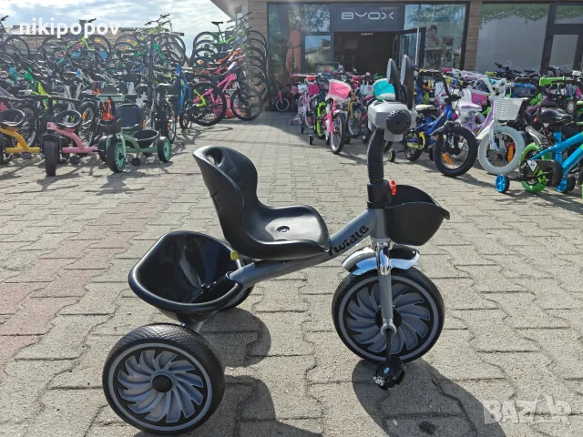 BYOX Триколка TWIDDLE сив, снимка 11 - Детски велосипеди, триколки и коли - 55440797