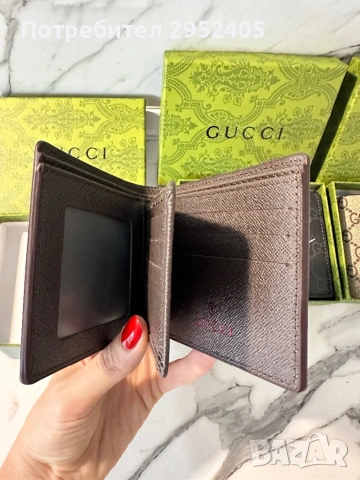 Портфейл Gucci , снимка 3 - Портфейли, портмонета - 54395248