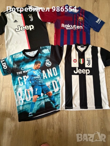 Тениска футболни Ronaldo Messi 152 - 164 см 