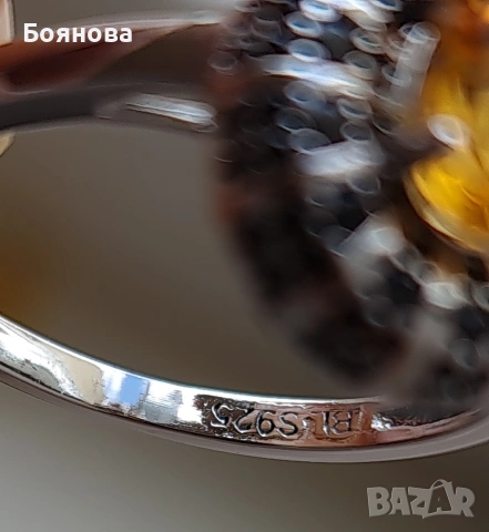 Сребърен комплект от натурален Цитрин, снимка 9 - Бижутерийни комплекти - 54591673