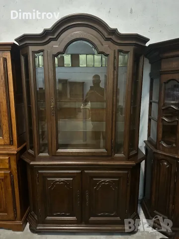 Масивна дъбова витрина, снимка 5 - Секции и витрини - 55379381