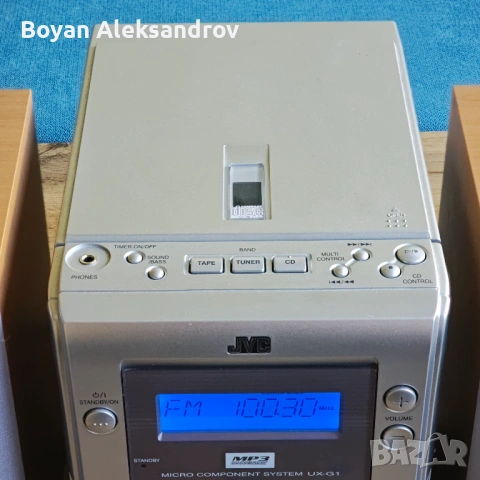 JVC UX‑G1 мини система – CD / MP3 / касета / RDS,, снимка 3 - Аудиосистеми - 54428475