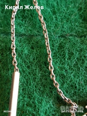 Сребърен синджир красива плетка стилен дизайн 51770, снимка 3 - Колиета, медальони, синджири - 54006068