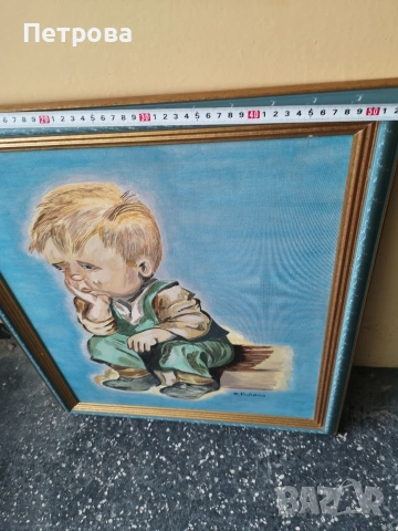 картина с плачещо момче. , снимка 3 - Картини - 54085848