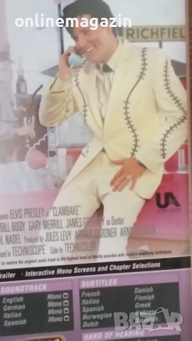 DVD Elvis Presley Clambake , снимка 3 - DVD филми - 54157460
