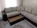 Разтегателен ъглов диван, снимка 3