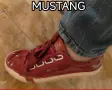 Дамски кецове Mustang-нови, червена естествена кожа, снимка 7