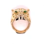 Златен дамски пръстен Cartier 7,13гр. размер:58 14кр. проба:585 модел:37792-1, снимка 4