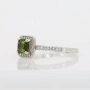 Сребърен пръстен с натурален Турмалин 0.75ct VVS със сертификат , снимка 2