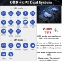Head Up дисплей, автомобилен HUD P8, OBDII и GPS двойна система, снимка 10