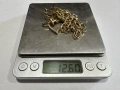 Златен дамски синджир с висулка сърце – 14К, 12,60 гр., 49 см, снимка 2