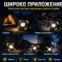Преносима работна сервизна акумулаторна LED лампа фенер за къмпинг лов, снимка 4