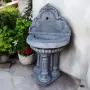 Градинска Чешма от бетон Хана в сиво с бяло, снимка 4