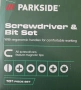комплект отвертки и битове на Парксайд от 101бр., снимка 6