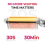 Четка преса за коса TYMO Flat Iron Hair Straightener Brush 2 in 1 200M Ions Ceramic Black, снимка 9