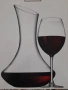Комплект гарафа с две чаши за вино, снимка 1