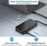 Докинг станция Rocketek SH701C USB-C 12 в 1 100W PD, снимка 4