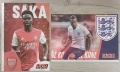Два плаката и една снимка с автограф от Bukayo Saka, Harry Kane, Buffon , снимка 1