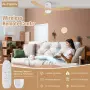 LED Таванен вентилатор с лампа 24W и дистанционно 132cm, снимка 4