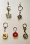 Лот от пет броя стари ключодържатели (три от тях с кутии) - обща цена 15 евро, снимка 2