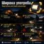 Работна акумулаторна лед лампа къмпинг фенер за работа риболов палатка, снимка 5