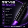 Професионален силен ув фенер 365nm UV фенерче с черен филтър за фалшиви пари печати камъни смола, снимка 6