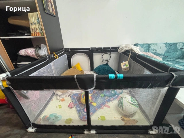 Бебешка кошара Playpen 120x120 см – отлично състояние, снимка 3 - Кошарки - 54946228