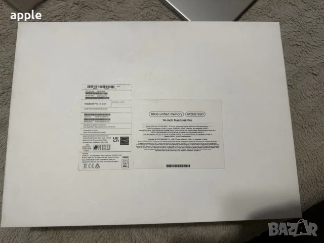 14" M1 MacBook Pro A2442 (2021 г.)-На части, снимка 3 - Лаптопи за работа - 55128108