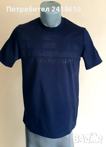 Emporio Armani Cotton Mens Size S ОРИГИНАЛ! Мъжка Тениска!